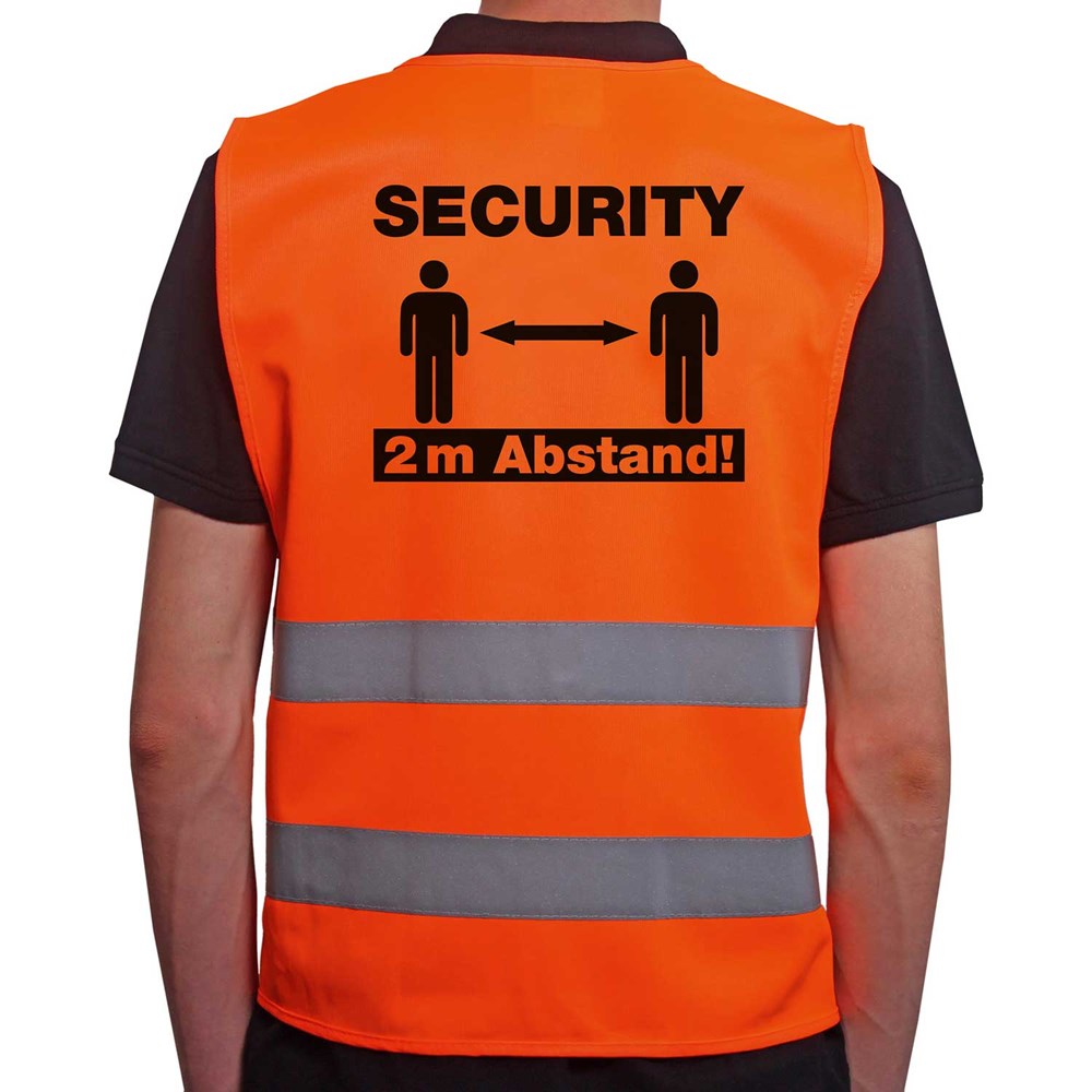 Maßanfertigung MEN@WORK: Warnweste Sicherheitsweste 3-15XL